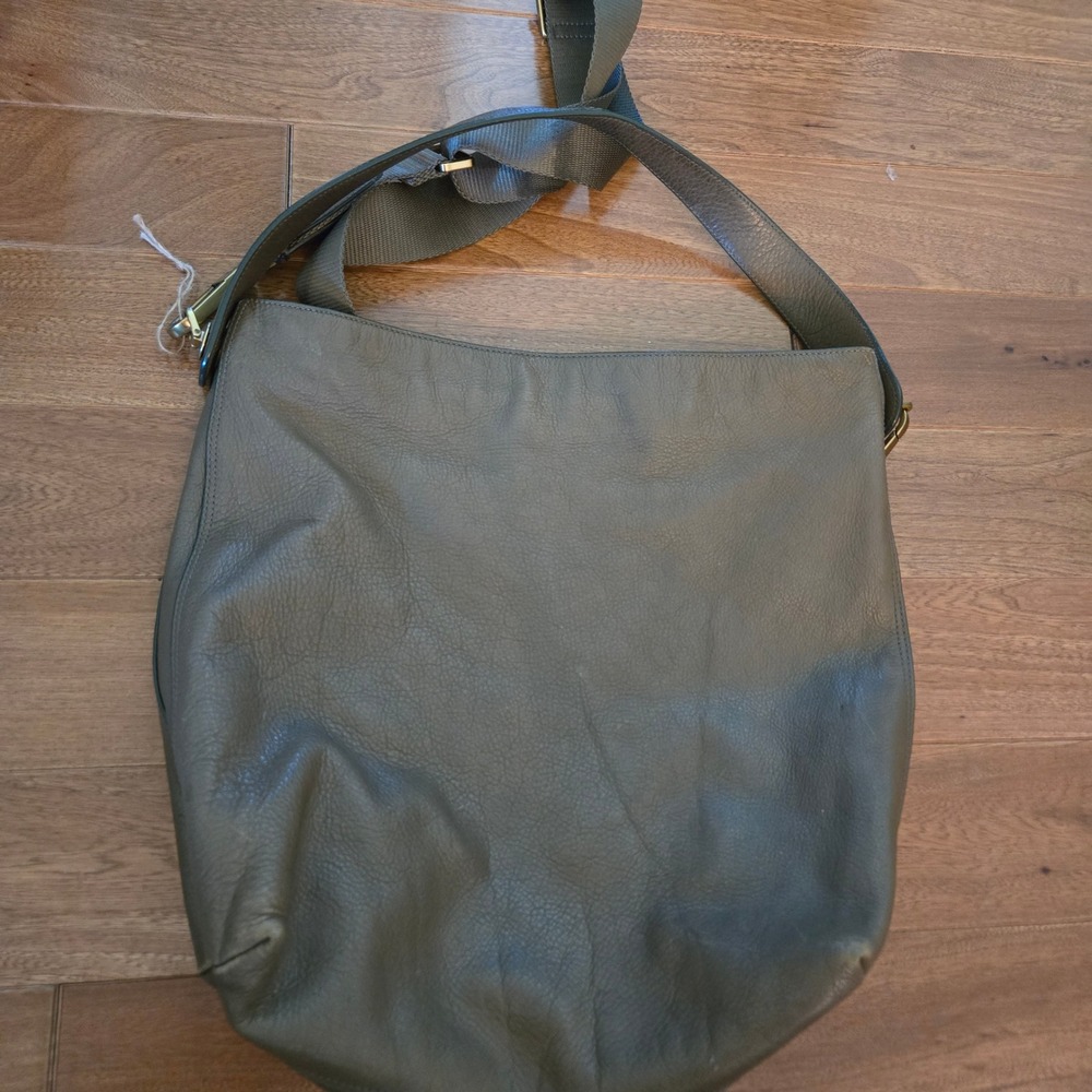 Fossil Maya Large Hobo Crossbody Bag Olive Green Leather ZB7285 Classic Minimal - Picture 3 of 9